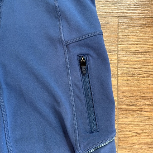 Gap Girls Leggings Periwinkle Blue Size Large 10-11 Yoga Dance Running Workout - Picture 3 of 7